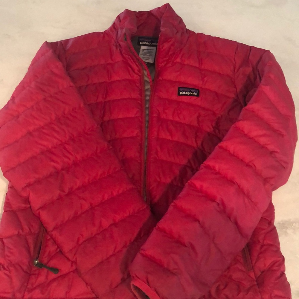 Red pink Patagonia nanopuff jacket, small